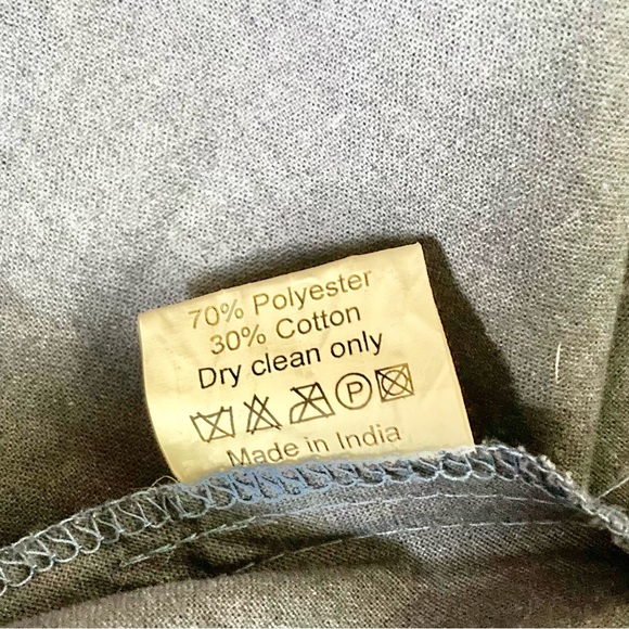 Floor Poof EYES OF INDIA Blue Gold Round BoHo Floor Throw Pillow Round 28 inches - Picture 13 of 16